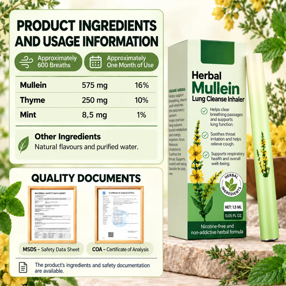 Revair Mullein Extract Herbal Breathing Inhaler